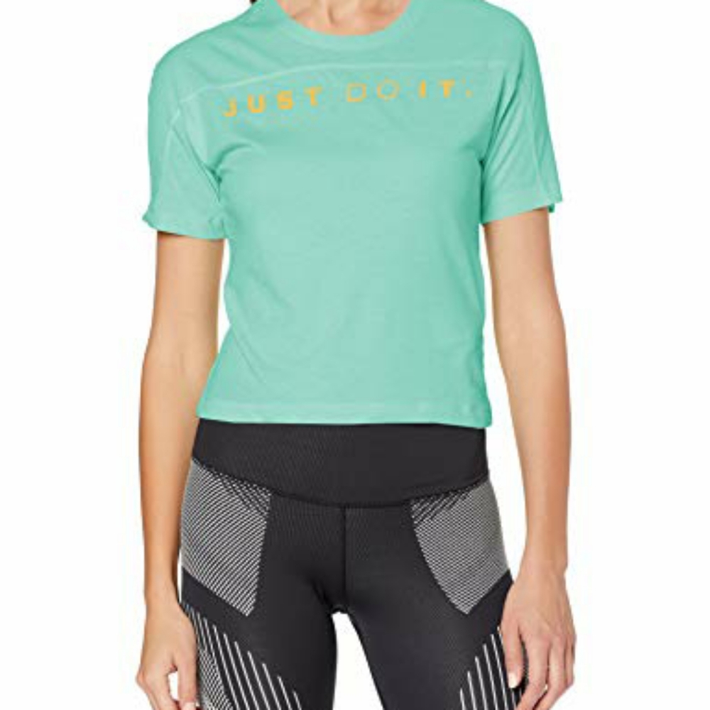 Nike Dri-FIT Miler Running Top Womens Tropical Twi